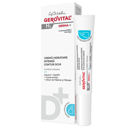 Gerovital H3 Derma+ crème contour des yeux, 15 ml, Farmec
