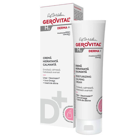 Gerovital H3 Derma+ Verzachtende Hydraterende Crème, 50 ml, Farmec