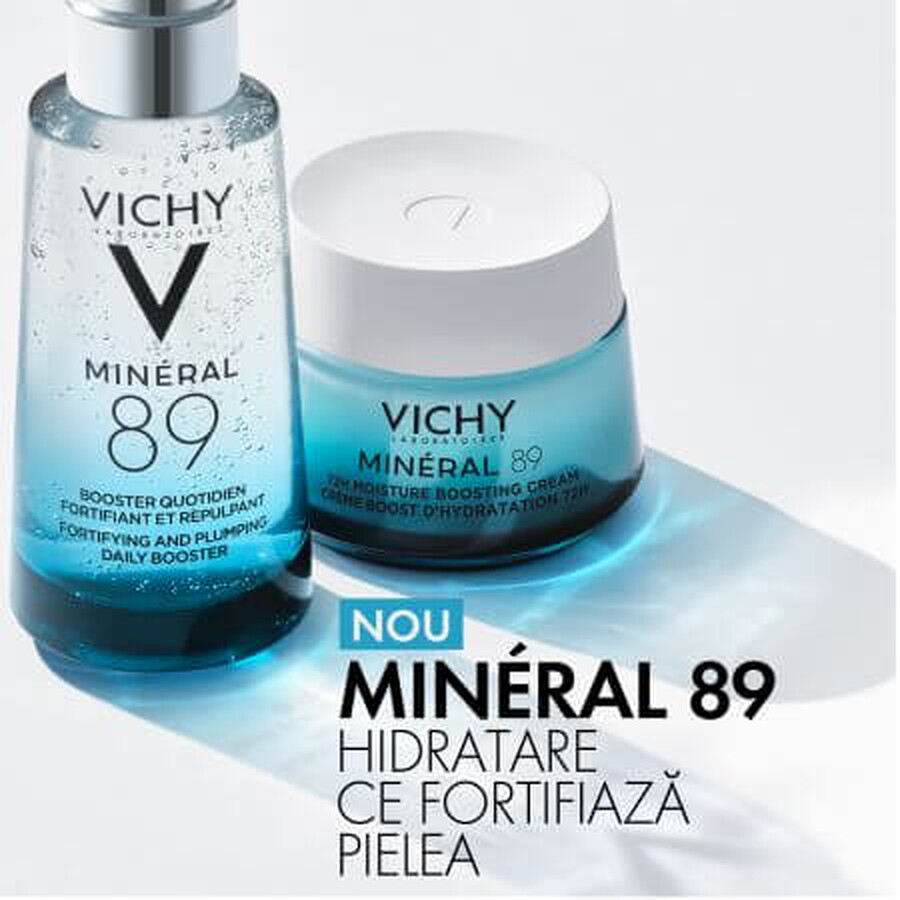 Vichy Mineral 89 Intensiv feuchtigkeitsspendende Creme 72h für trockene Haut, 50 ml