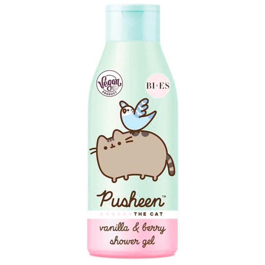 Gel douche à la vanille et aux baies, 400 ml, Pusheen