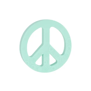 Silicone teething ring, Turquoise, Btoys