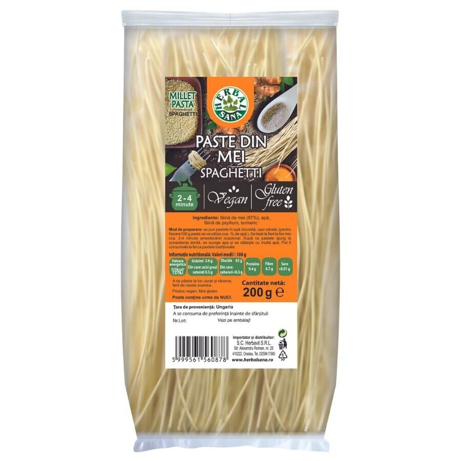 Gierst pasta, spaghetti, 200 g, Herbal Sana