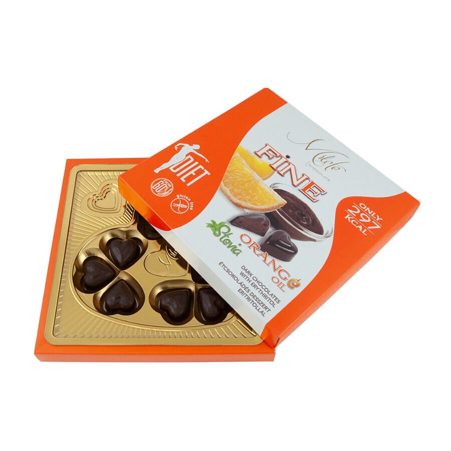 Pralines met sinaasappelolie, 80 g, Milete