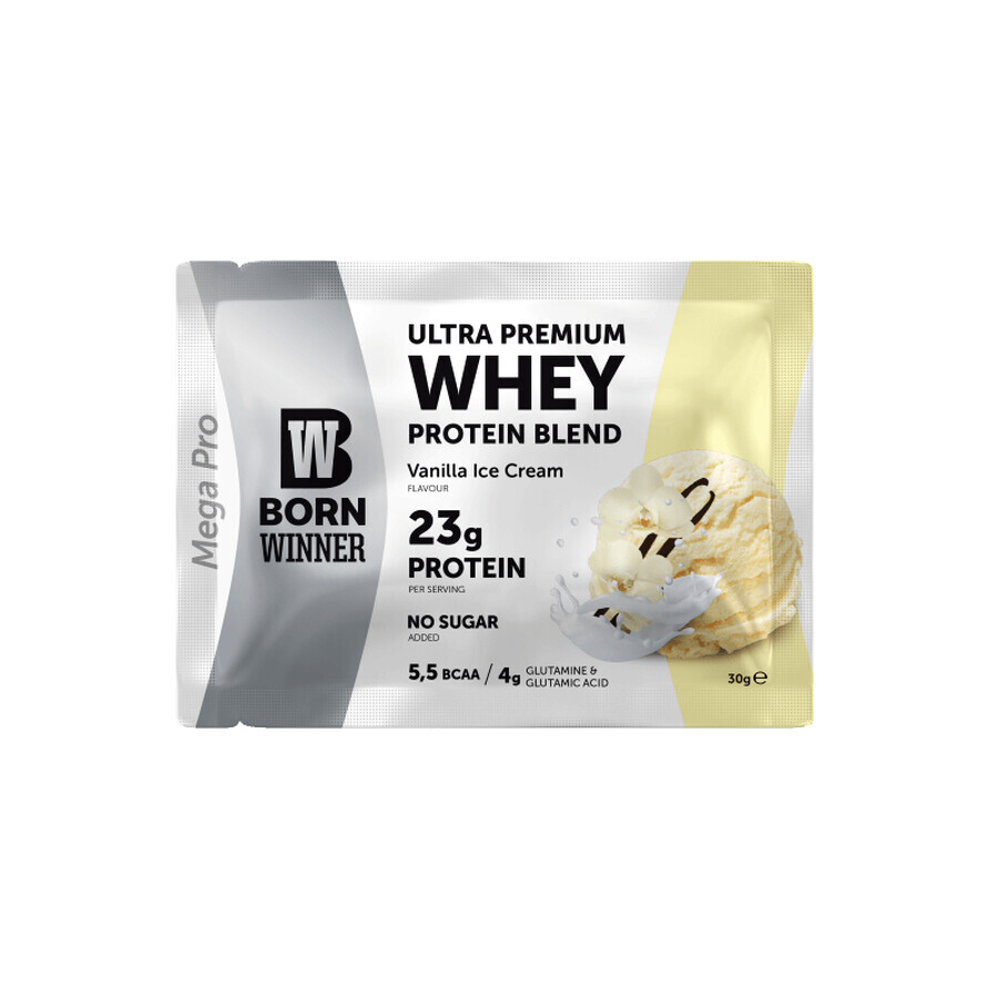 Proteinpulver mit 69% BCAA und Vanille, 30 g, Born Winner