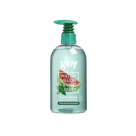 Savon liquide pour les mains au parfum de melon et de menthe, 500 ml, Keff