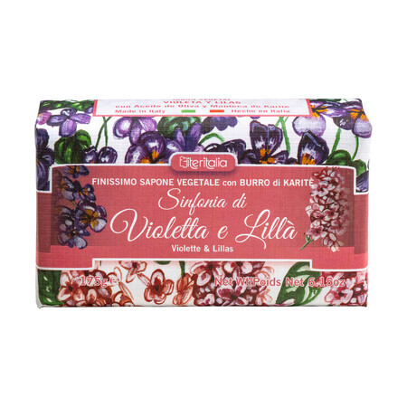 Plantaardige zeep met viooltjes en sering, 175g, Iteritalia