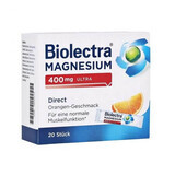 Biolectra Magnesium Direct Ultra, 400 mg, 20 sachets, Hermes Arzneimittel