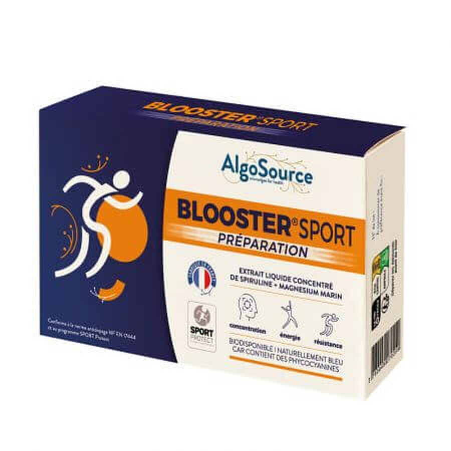 Blooster récupération sportive, 5 flacons, Algosource