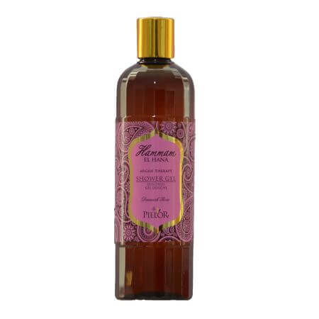 Gel douche à la rose de Damas, 400 ml, Pielor Hammam