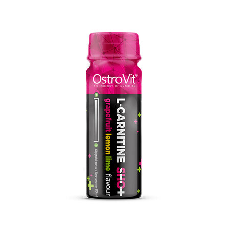 L-Carnitine Liquid Shot, 2500 mg, 80 ml, Ostrovit