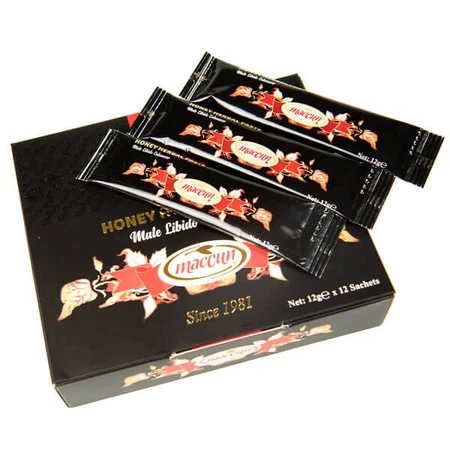 Maccun Honingpasta voor potentie, 12 zakjes x 12 g
