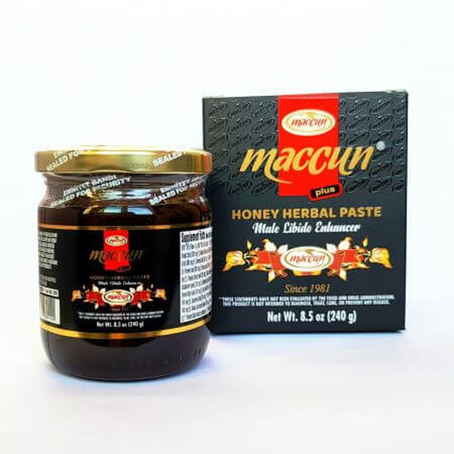 Pâte de miel à base de plantes à effet aphrodisiaque, 240 g, Maccun Évaluations