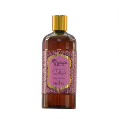 Shampooing pour cheveux Rose de Damas, 400 ml, Pielor Hammam