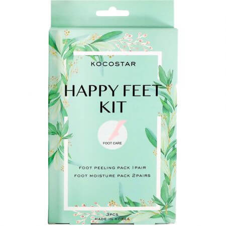 Foot Moisture Pack Foot Mask Set, 3 pièces, Kocostar