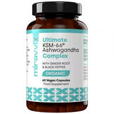 Ultimate Organic Complex KSM-66 Ashwagandha, 60 capsules, Miravvi