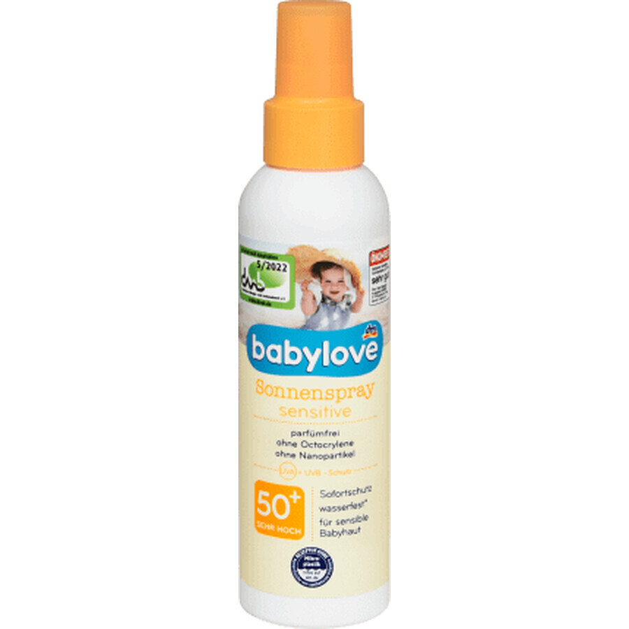 Babylove Zonnebrandspray Gevoelige Huid SPF 50+, 150 ml, 150 ml