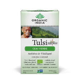Tulsi Thé vert biologique, 18 sachets, Inde biologique
