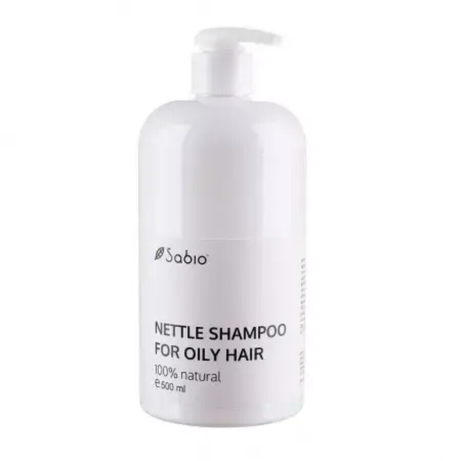 Natural shampoo for oily hair with nettle, 500 ml, Sabio