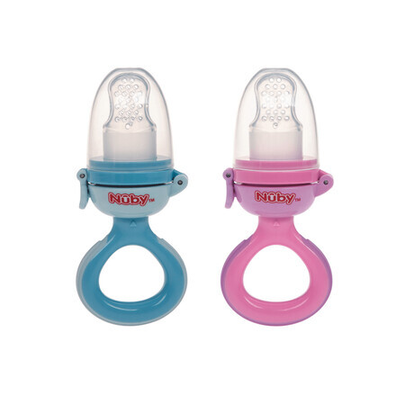 Dispositif d'alimentation en silicone, 6 mois et plus, Nuby Nibbler