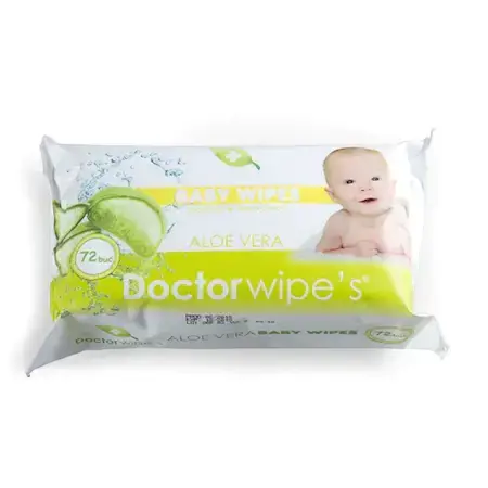 Servetele umede ALOE FC x 72 buc, Dr. Wipes