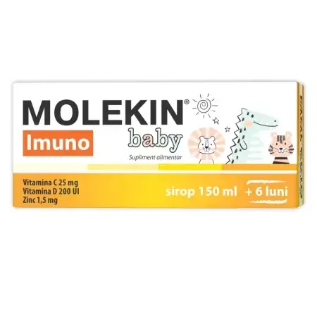 Sirop Molekin Imuno Baby 1-3 ani, 150 ml, Zdrovit
