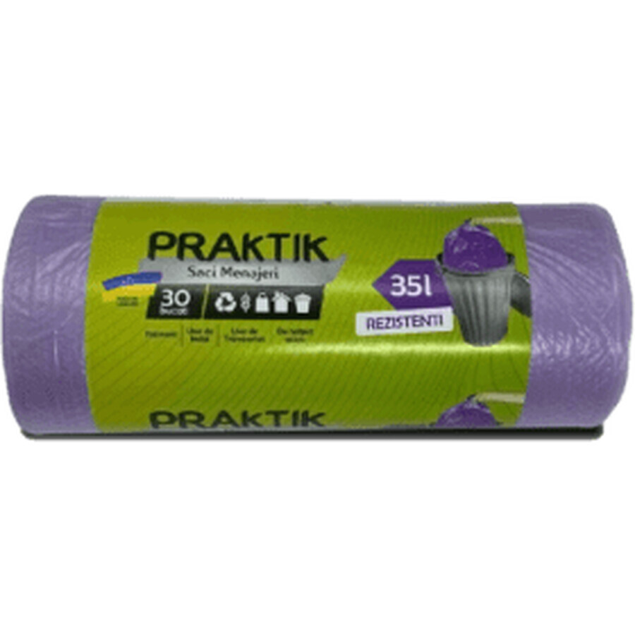 Sacchetti per pulizia Praktik 35L, 30 pz