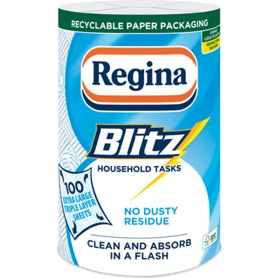 Regina Blitz 3-laags monoleaf handdoek, 1 stuk