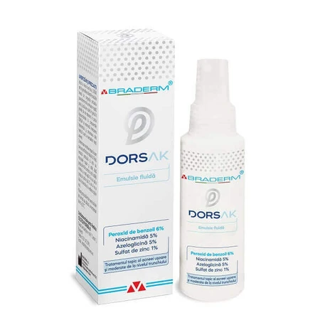 Dorsak flüssige Emulsion Spray für Stamm Akne, 100 ml, Braderm