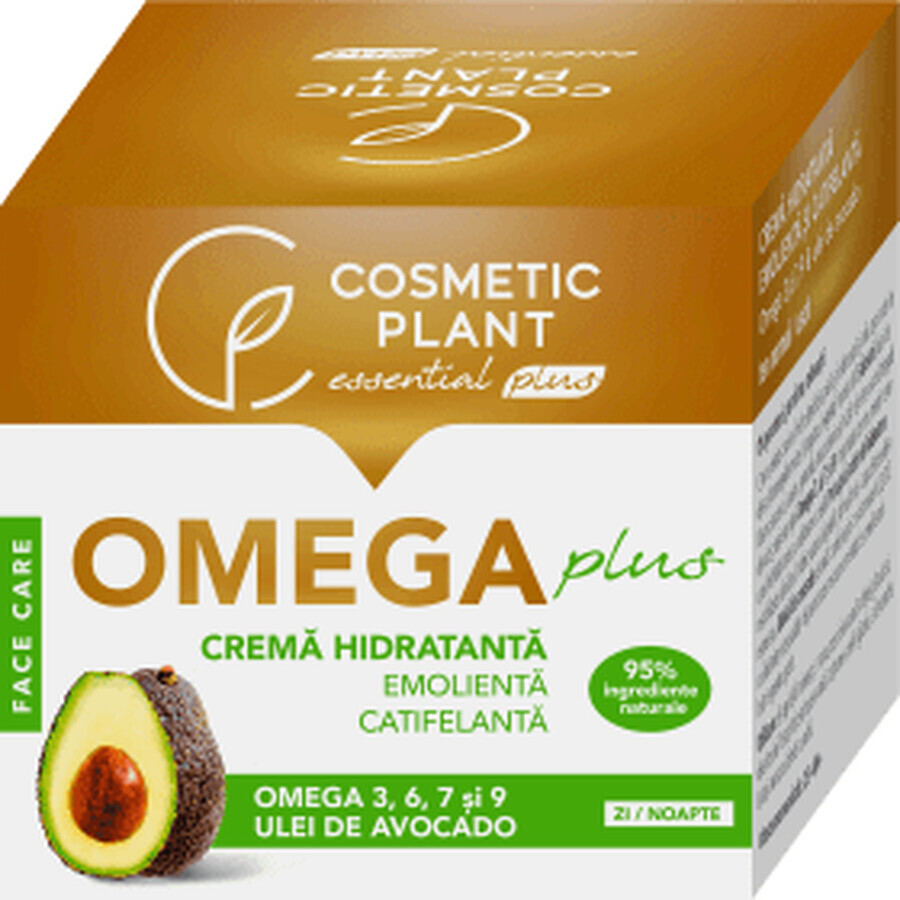 Cosmetic plant Crème hydratante émolliente aux omégas et à l'huile d'avocat, 50 ml