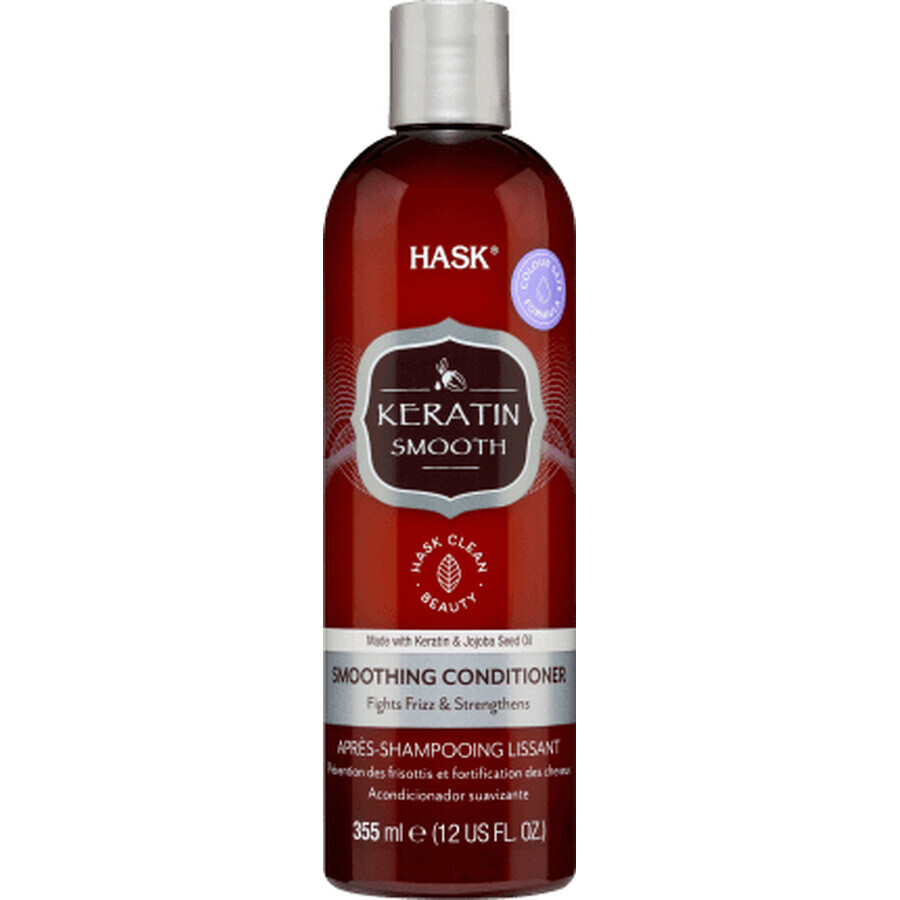 Hask Keratin Glättende Haarspülung, 335 ml