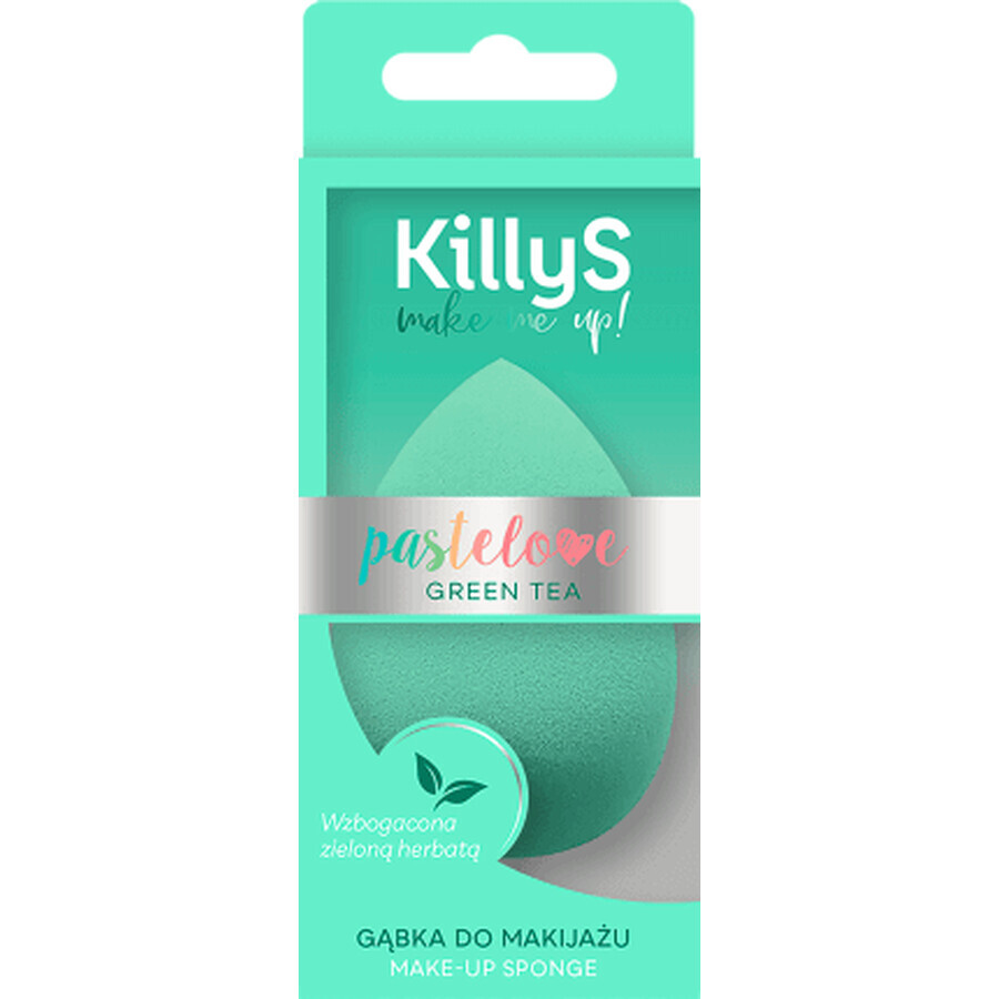 KillyS Pastelove burete ou machiaj 3D cu infuzie de ceai verde, 1 buc