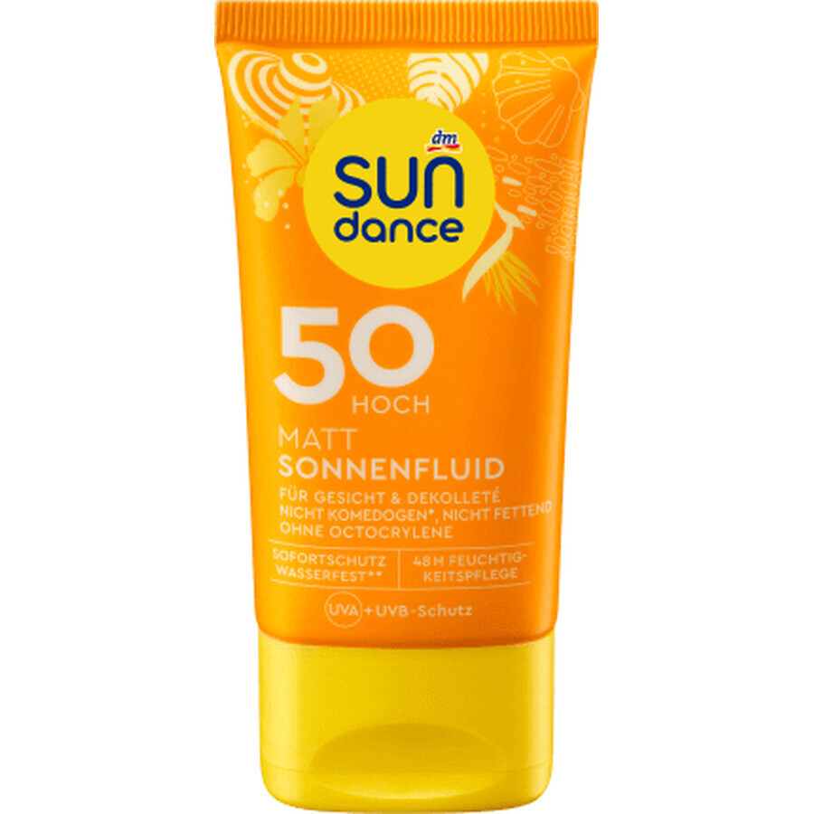 Sundance Sun Protection Cream SPF50, for face and décolleté, 50 ml