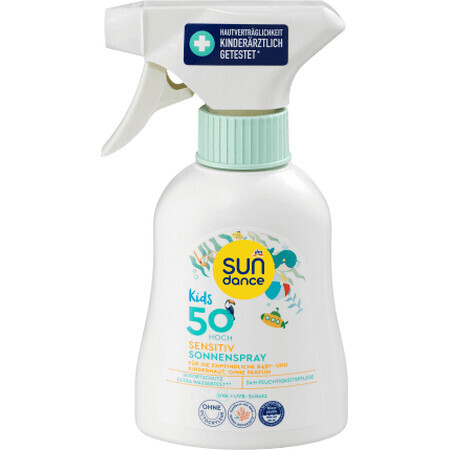 Sundance Kids Zonnebeschermingsspray SPF 50, gevoelige huid, 200 ml