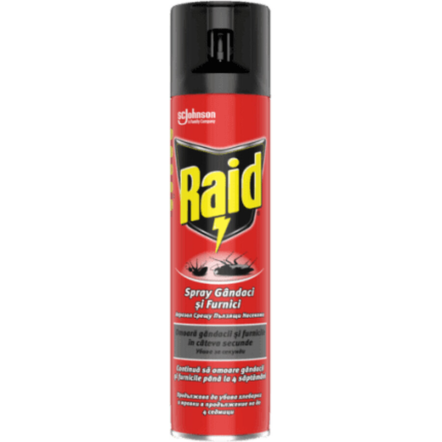 Raid Spray împotriva insectelor târâtoare, 400 ml