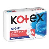 Serviettes de nuit ultra douces, 6 pièces, Kotex