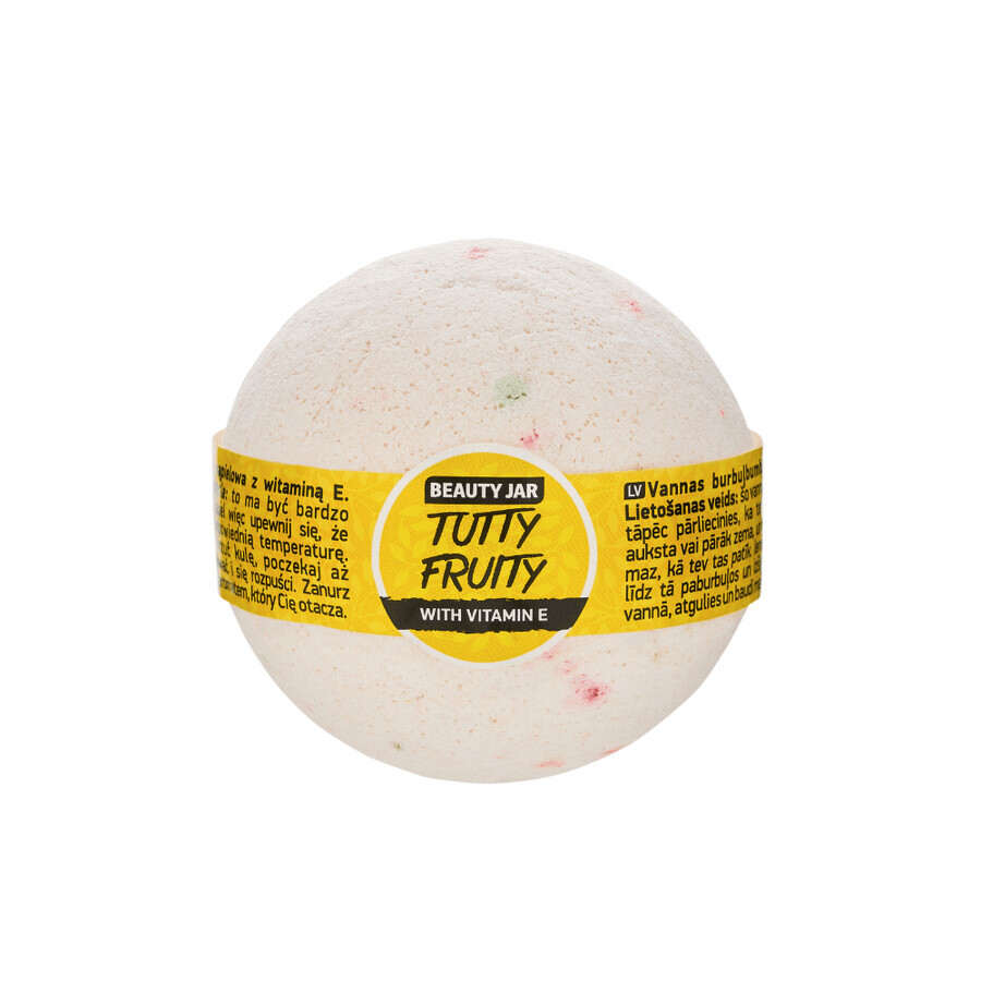 Sfera da bagno con Vitamina E Tutty Fruity, 150 g, Beauty Jar