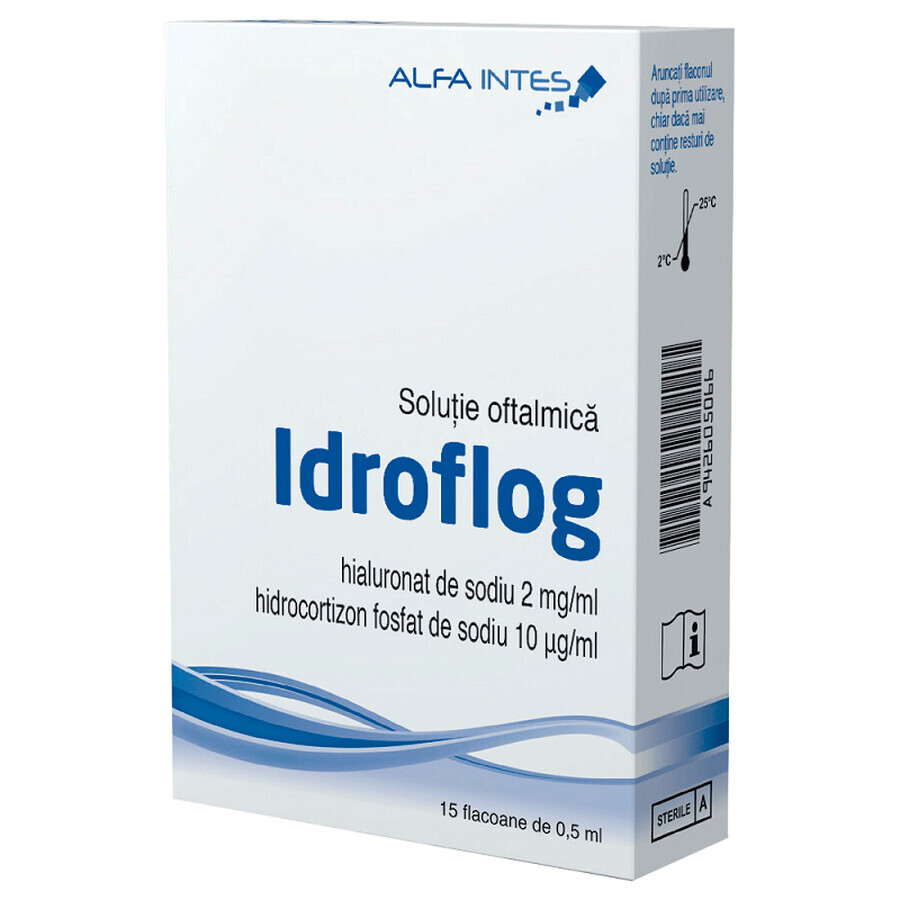 Idroflog solution ophtalmique, 15 x 0,5 ml, Alfa Intes