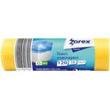 Zorex Sacs ménagers jaunes 120 l, 10 pcs