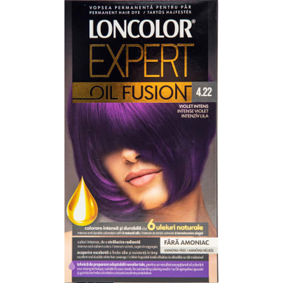 Loncolor Expert Vopsea de păr fără amoniac Oil Fusion 4.22 violet intens, 1 buc