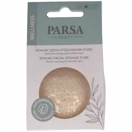 Pure Konjac face sponge, 1 piece, Parsa