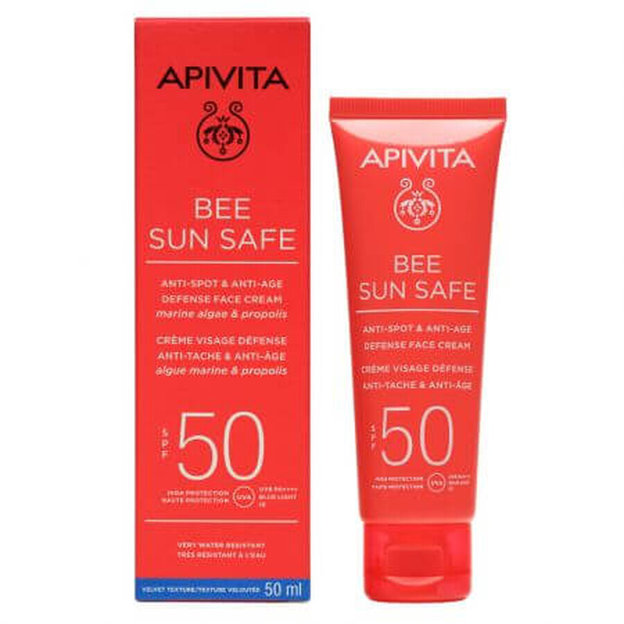 Bee Sun Safe SPF50 antirimpelzonnebrandcrème, 50 ml, Apivita