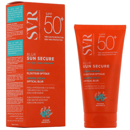 Sun Secure Blur Geurvrije Schuimende Crème tegen de Zon, SPF 50+, 50 ml, SVR