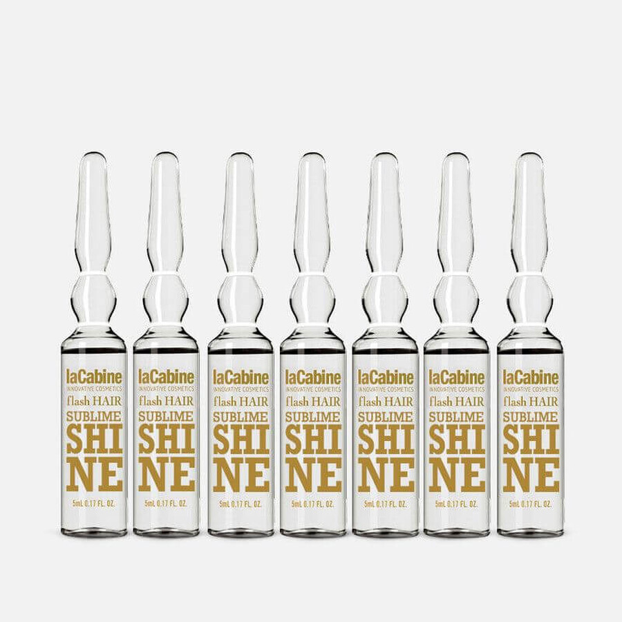 Flash Hair Sublime Shine flacons, 7 flacons x 5 ml, La Cabine