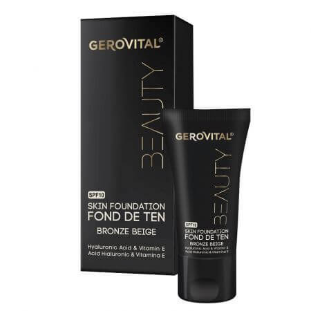 Fond de teint Bronze Beige, 30 ml, Gerovital Beauty