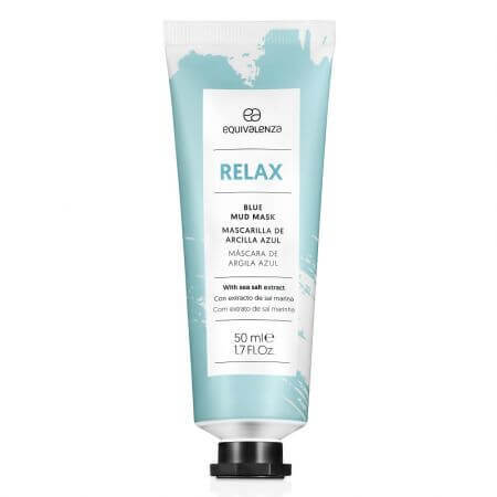 Relax Blauw zeezoutextract gezichtsmasker, 50 ml, Equivalenza