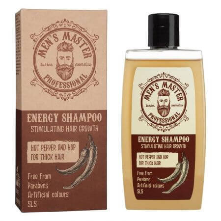 Shampooing énergisant au piment et au houblon, 260 ml, Men's Master Professional