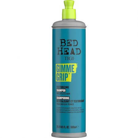 Shampooing pour cheveux fins, moyens et mous Gimme Grip Bead Head, 600 ml, Tigi