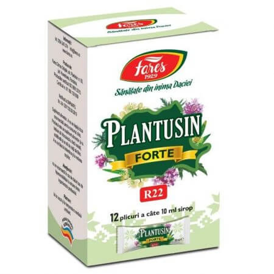 Hoestsiroop Plantusin Forte, 12 sachets, Fares