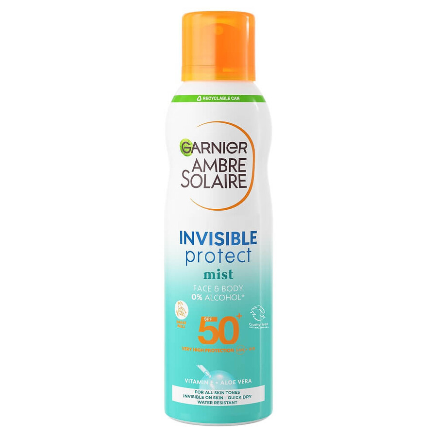 Invisible Protect Ambre Solaire Lichaamsspray, SPF 50, 200 ml, Garnier