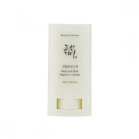 Zonnebrandcrème matte stick, perzik + camelia SPF 50+ PA++++, 18 g, Beauty Of Joseon